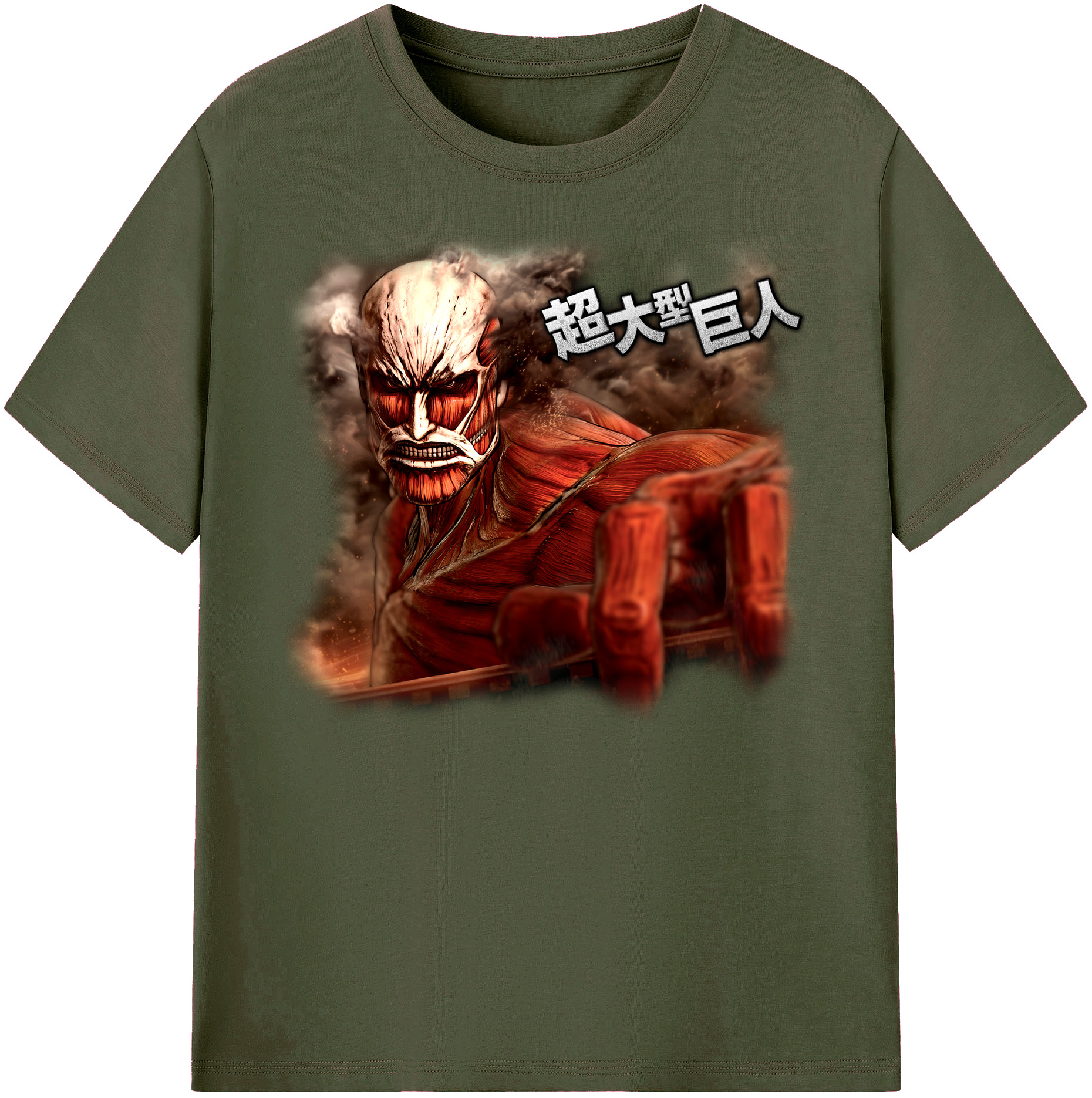 （画像用） 進撃の巨人 Attack on Titan 綿100％ メンズ半袖Tシャツ｜肌触りやわらか＆通気性